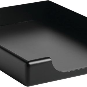 Rolodex® Wood Tones™ Letter-Size Tray, Black